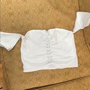 LF off the shoulder crop top